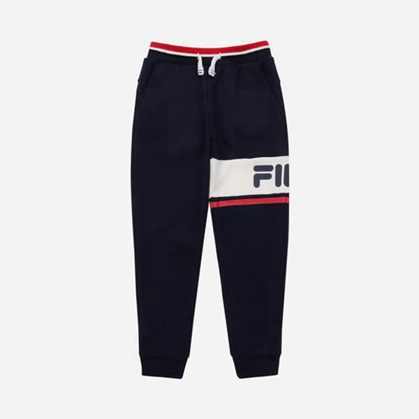 Pantalón Jogger Fila Niños Azul Marino - Paolo Warm Up Fleece - España 725361BTM